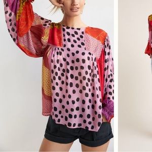 ANTHROPOLOGIE Miranda Peasant Blouse